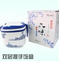 双层提手饭盒