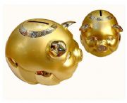 猪年礼品金属猪储蓄罐  （锌合金）,HP-002434