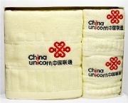 中国联通三件套金盒装毛巾,HP-019952