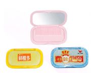 统一饮料带梳长方形单面镜