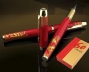 非瓷笔系列---中国红笔-和天下