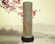 天然青田石手工雕刻花瓶,HP-029204