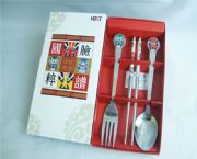 脸谱叉勺筷三件组,HP-029729