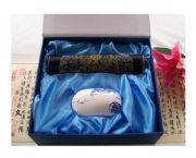 青花鼠标2件套