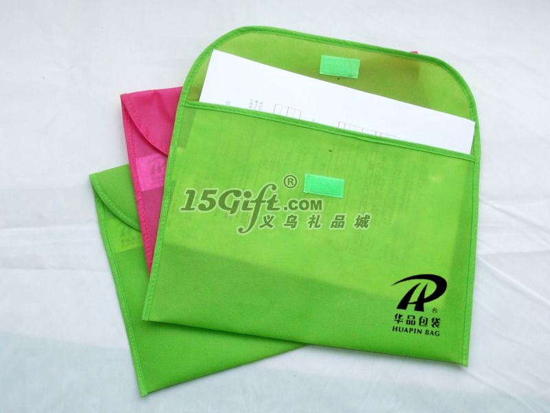 环保时尚无纺布文件袋,HP-027218