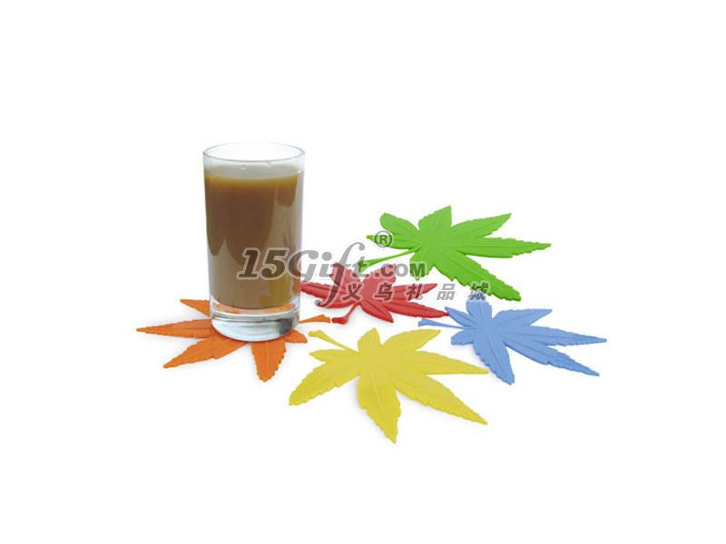 硅胶枫叶杯垫,HP-027598