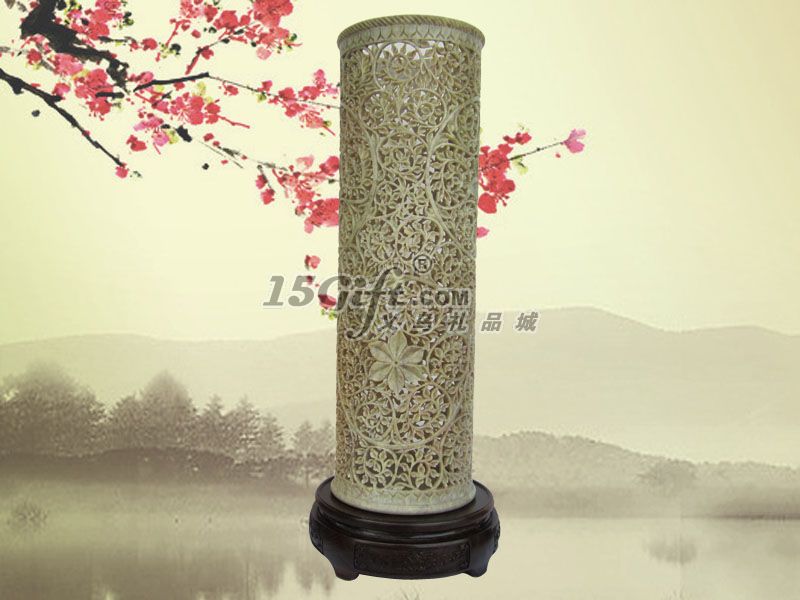 天然青田石手工雕刻花瓶,HP-029204